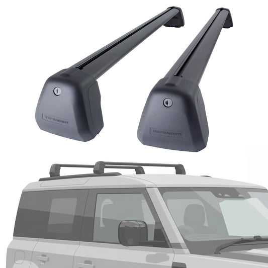 Roof Cross Bar Kit for Land Rover Defender L663 (90 model) - Black