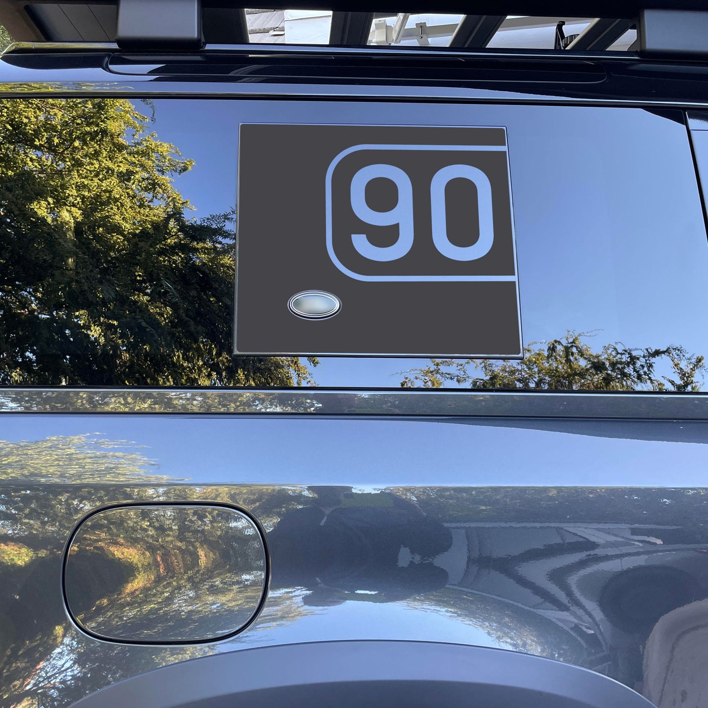 Side Panel Decal Kit - '90 Insert' - Matte Black for Land Rover Defender L663(90)
