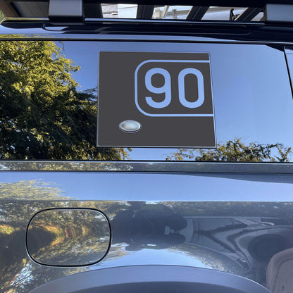 Side Panel Decal Kit - '90 Insert' - Matte Black for Land Rover Defender L663(90)