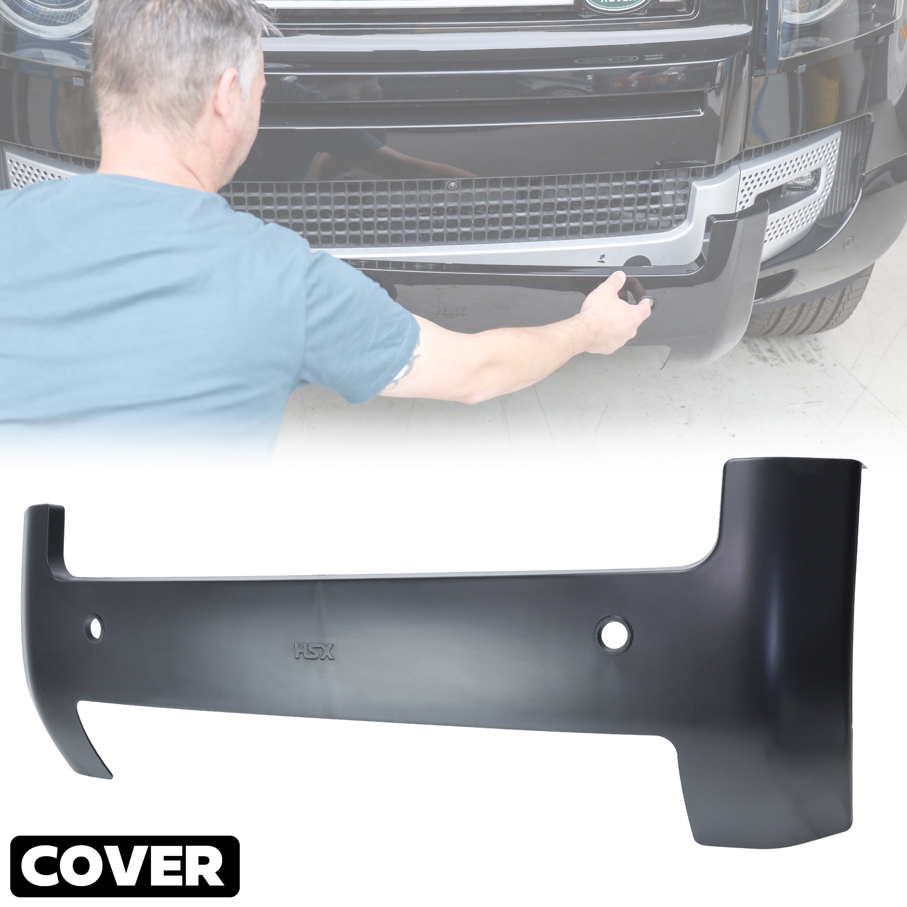 Front Bumper H-Panel Easy-Fit Cover for Land Rover Defender L663