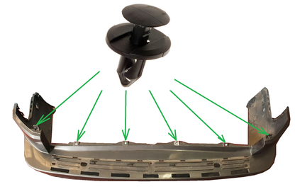 Push Rivet Fixing Clips - x6 for Land Rover Discovery 3/4