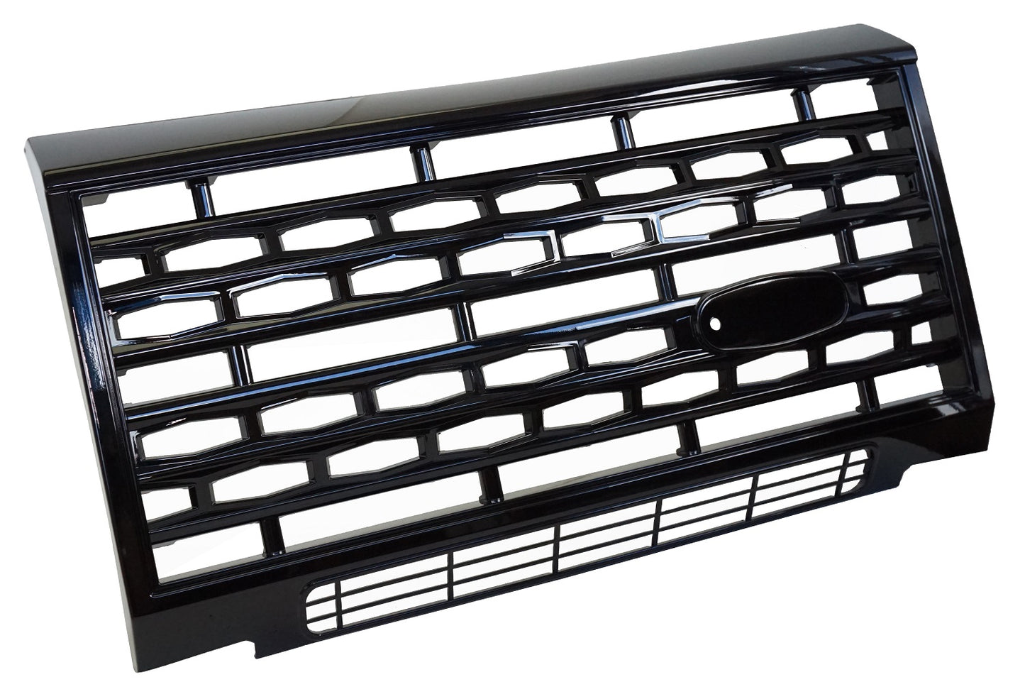 Adventurer Style Front Grille - Gloss Black - for Land Rover Defender