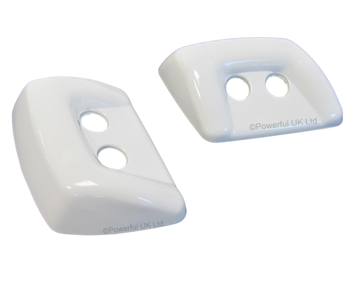 Headlight Washer Jet Covers in Alaska White for Land Rover Discovery 3