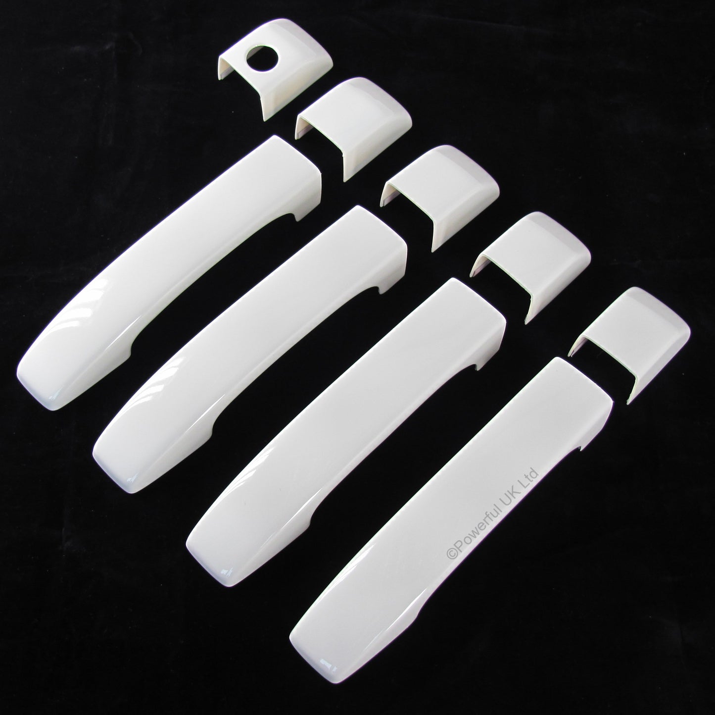 Door Handle Covers (9pc set) for Range Rover L322 -  Alaska White