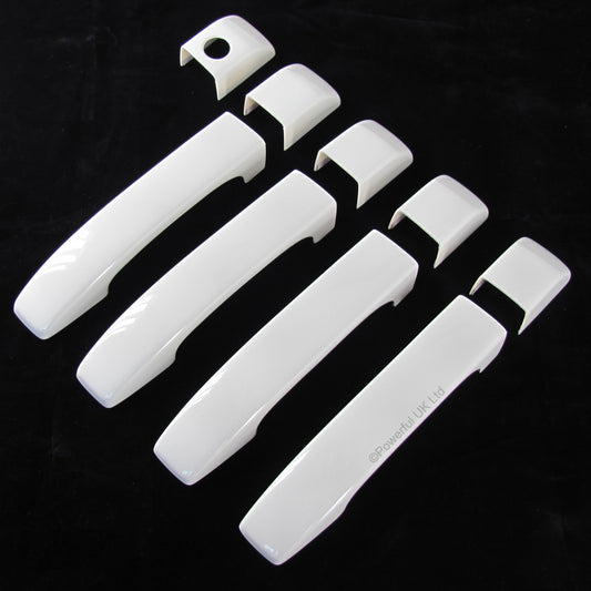 Door Handle Covers (9pc set) for Range Rover L322 -  Alaska White