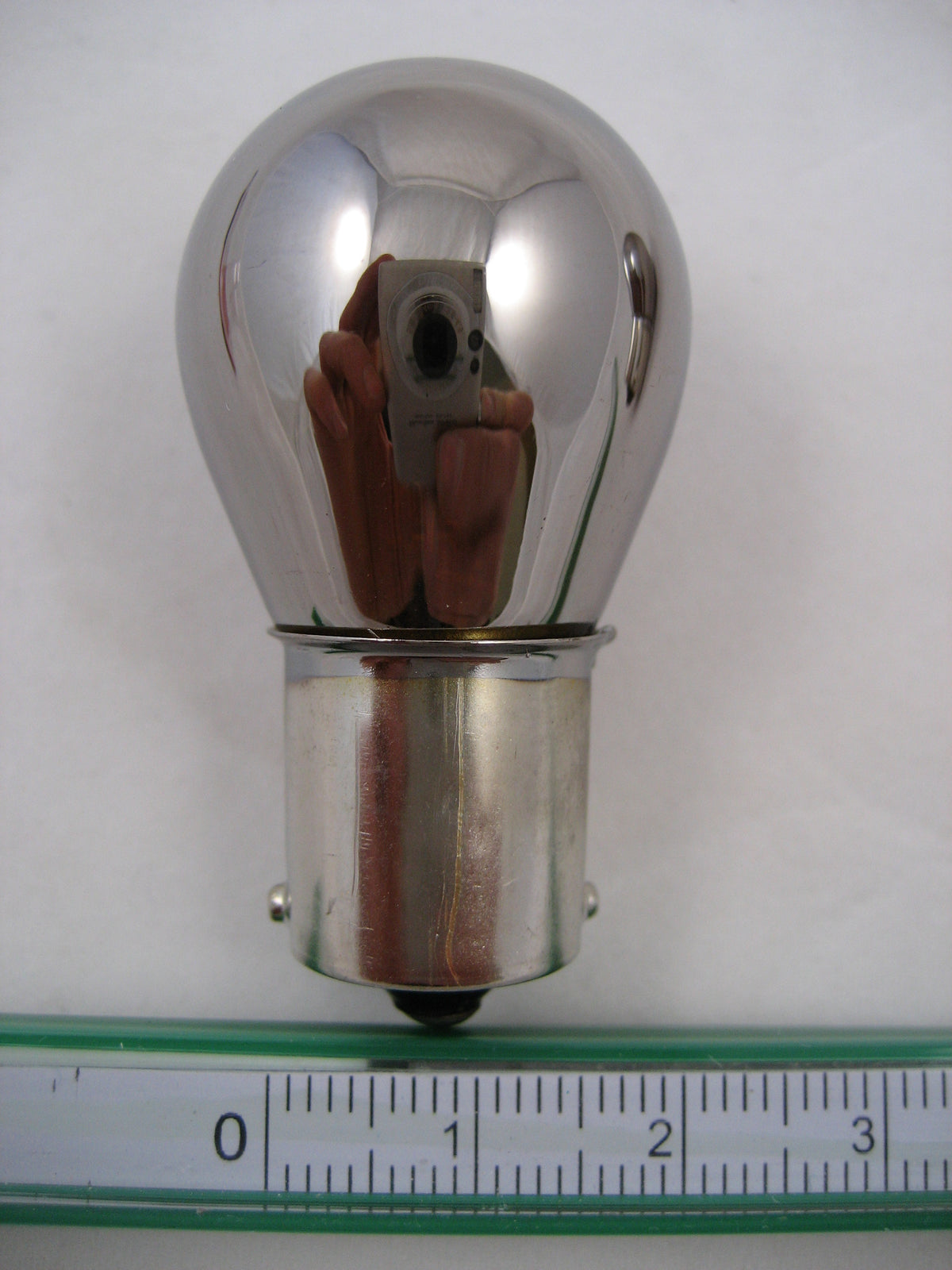 BA15s CHROMED AMBER Indicator Bulb 12v 21W (Opposite Pins)