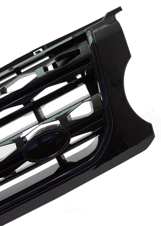 Front Grille - Full Black - for Land Rover Discovery 4 Facelift 2014 on