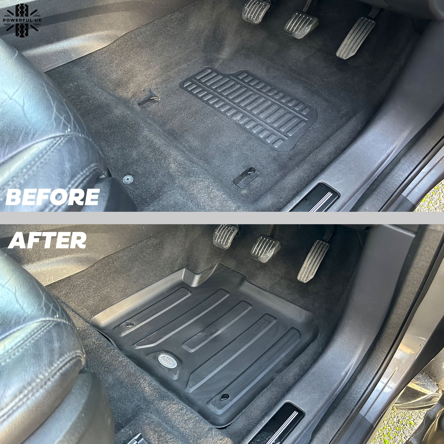 Rubber Floor Mat Set (Genuine) - RHD - for Land Rover Discovery Sport (2014-18)