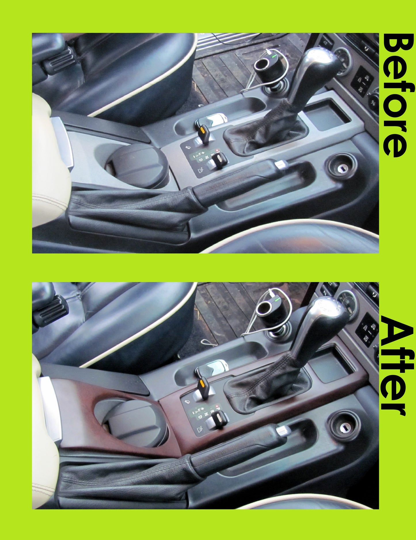 Cup & Gear Surround Cover Kit (2pc) for Range Rover L322 - Walnut Effect