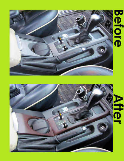 Cup & Gear Surround Cover Kit (2pc) for Range Rover L322 - Walnut Effect