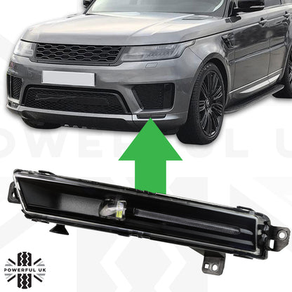 Black Front LED Fog Light for Range Rover Sport 2018-22 - LH