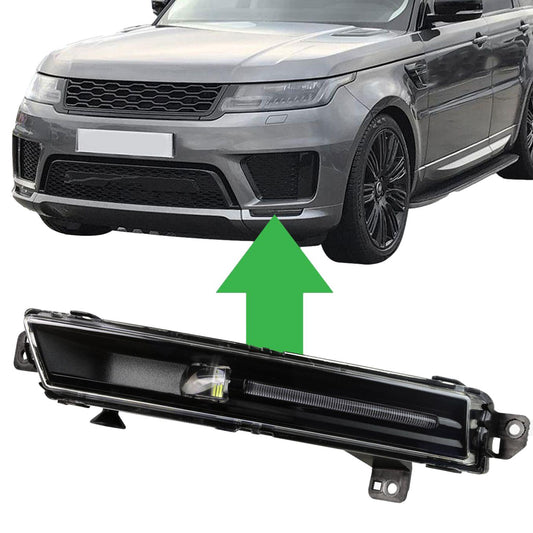 Black Front LED Fog Light for Range Rover Sport 2018-22 - LH