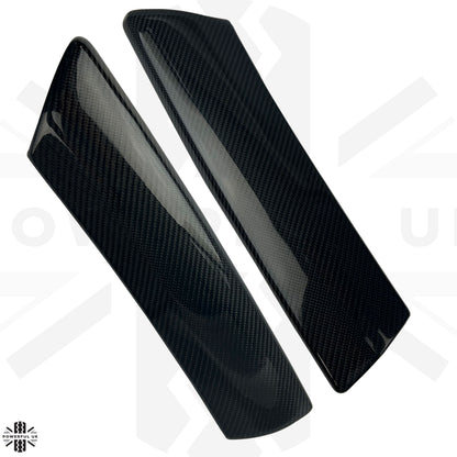 Centre Console Dash Pillars Black Carbon for Range Rover L322 - Pair