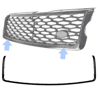 Front Grille SVO Surround Trim in Black for Range Rover L405