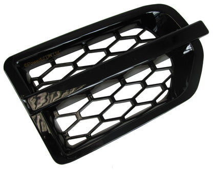 Side Vent Assembly D4 Style - Gloss Black - for Land Rover Discovery 3