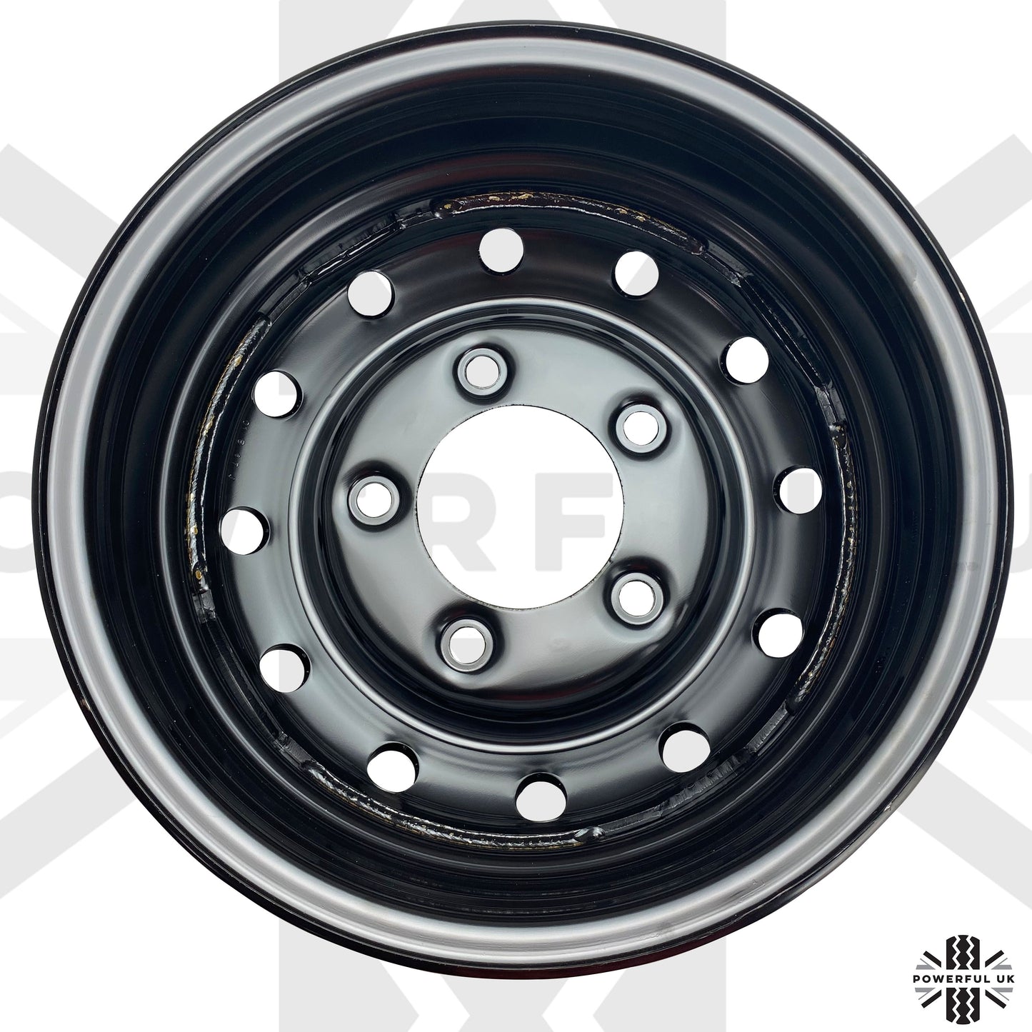 Genuine 16" Steel Wheels - Primer - Set of 5 for Classic Land Rover Defender Heritage
