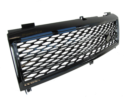 Front Grille (Square Type)  - Gloss Black for Range Rover L322