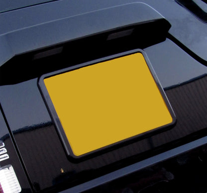 Square Rear Number Plate Surround for Land Rover Discovery 1 & 2 - Black