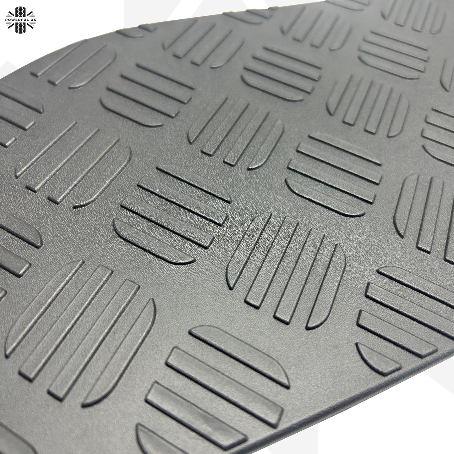 Black Bonnet Chequer Trim Panels for Land Rover Defender L663 - Left