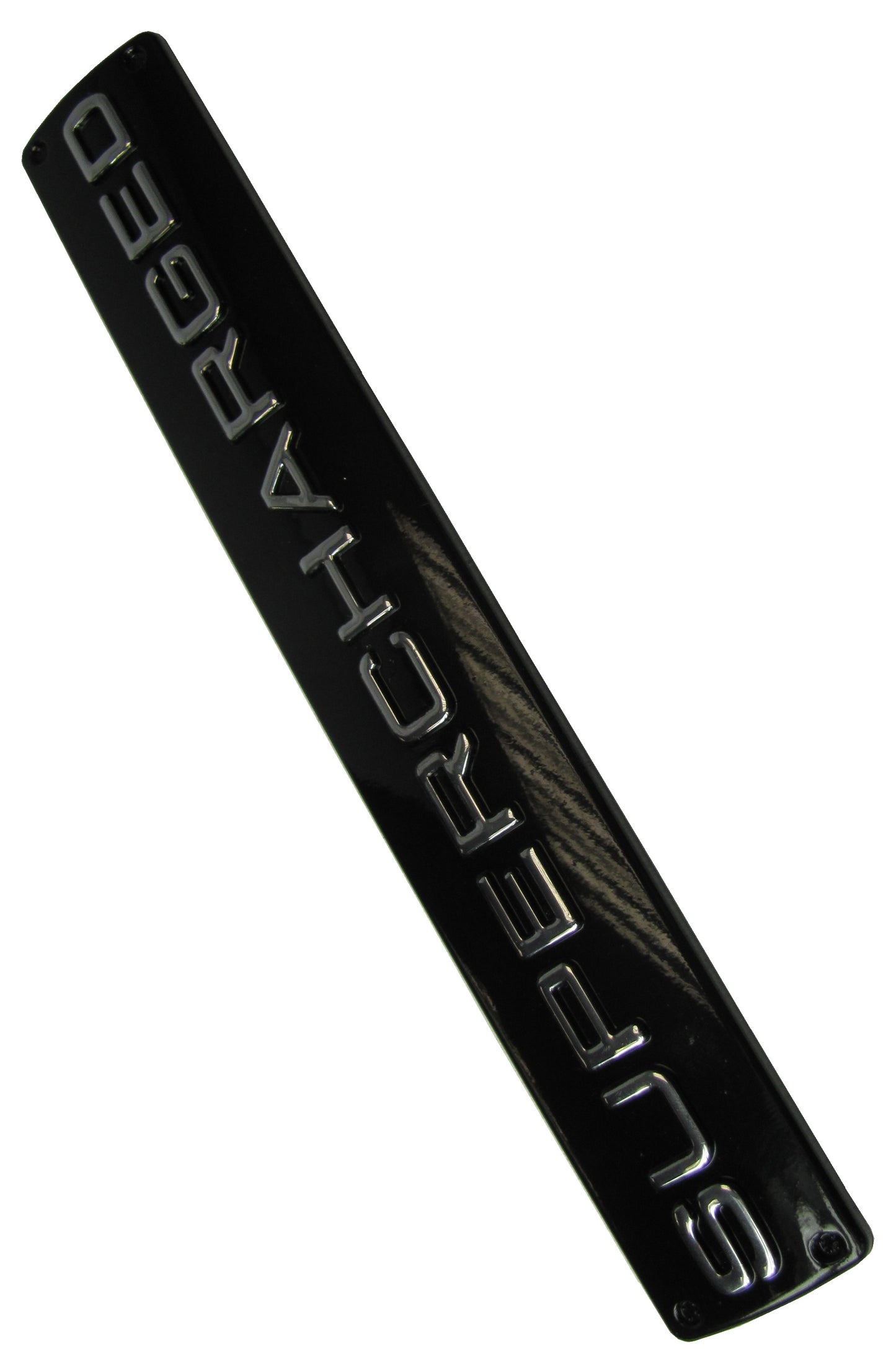 SUPERCHARGED Badge - Black & Chrome for Range Rover Sport