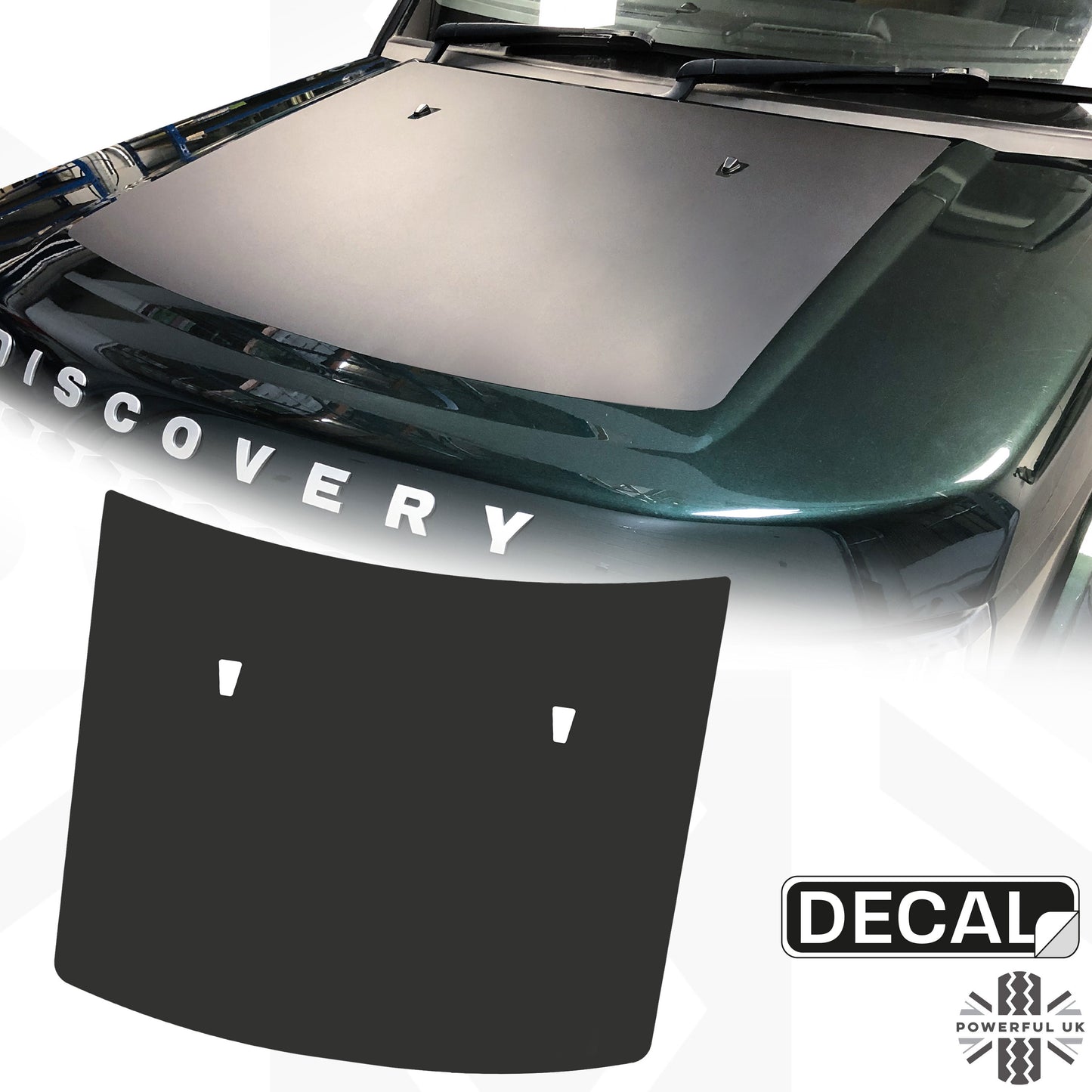Anti-Reflective Bonnet Graphic - Blank - for Land Rover Discovery 3/4