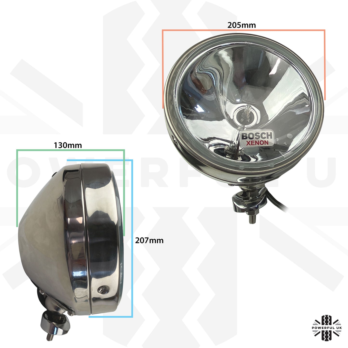 8" 12V Bosch Xenon Navigator Off Road Light Kit