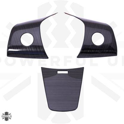 Steering Wheel Column Cover Trims for Tesla Model 3 - Brushed Black