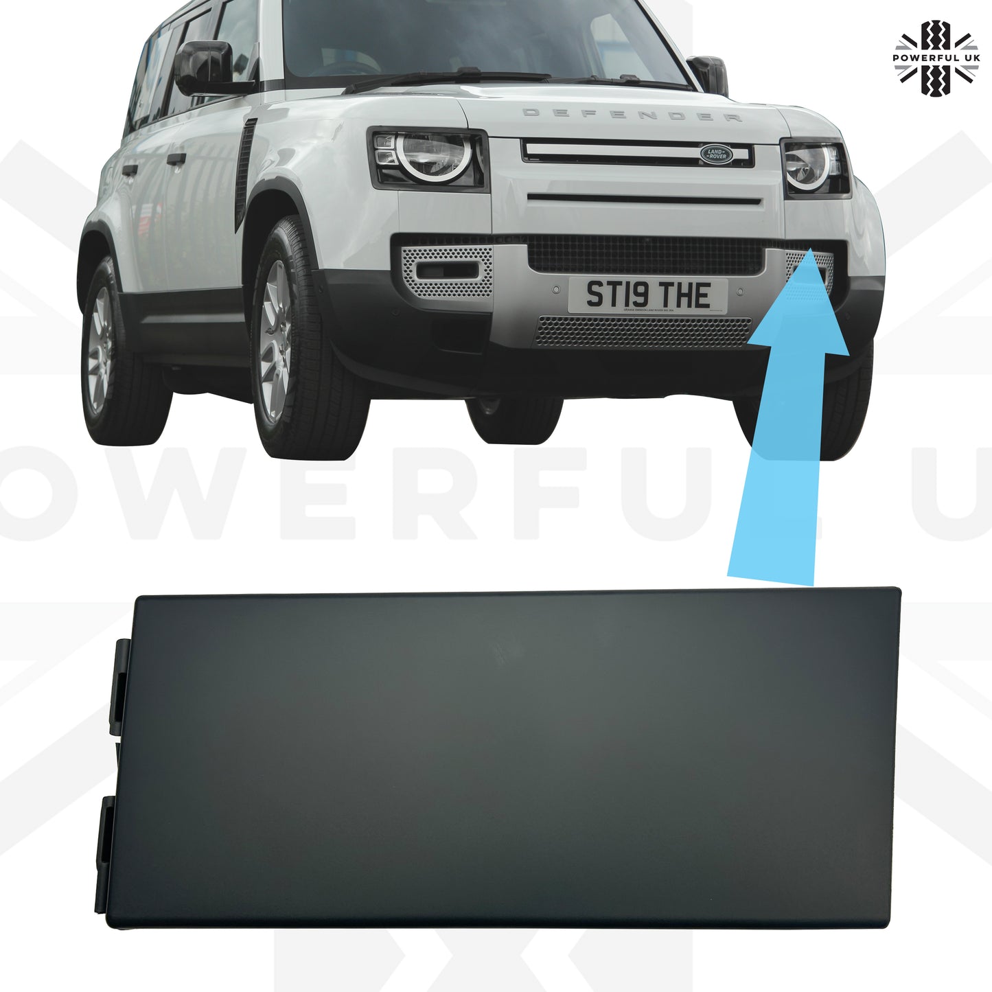 Under Headlight Bumper Insert Panel for Land Rover Defender L663 - Left