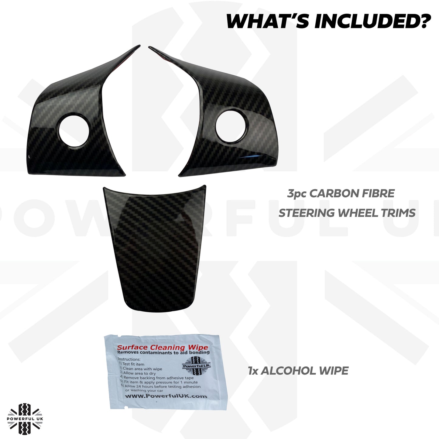 Steering Wheel Column Cover Trims for Tesla Model 3 -Carbon Fibre