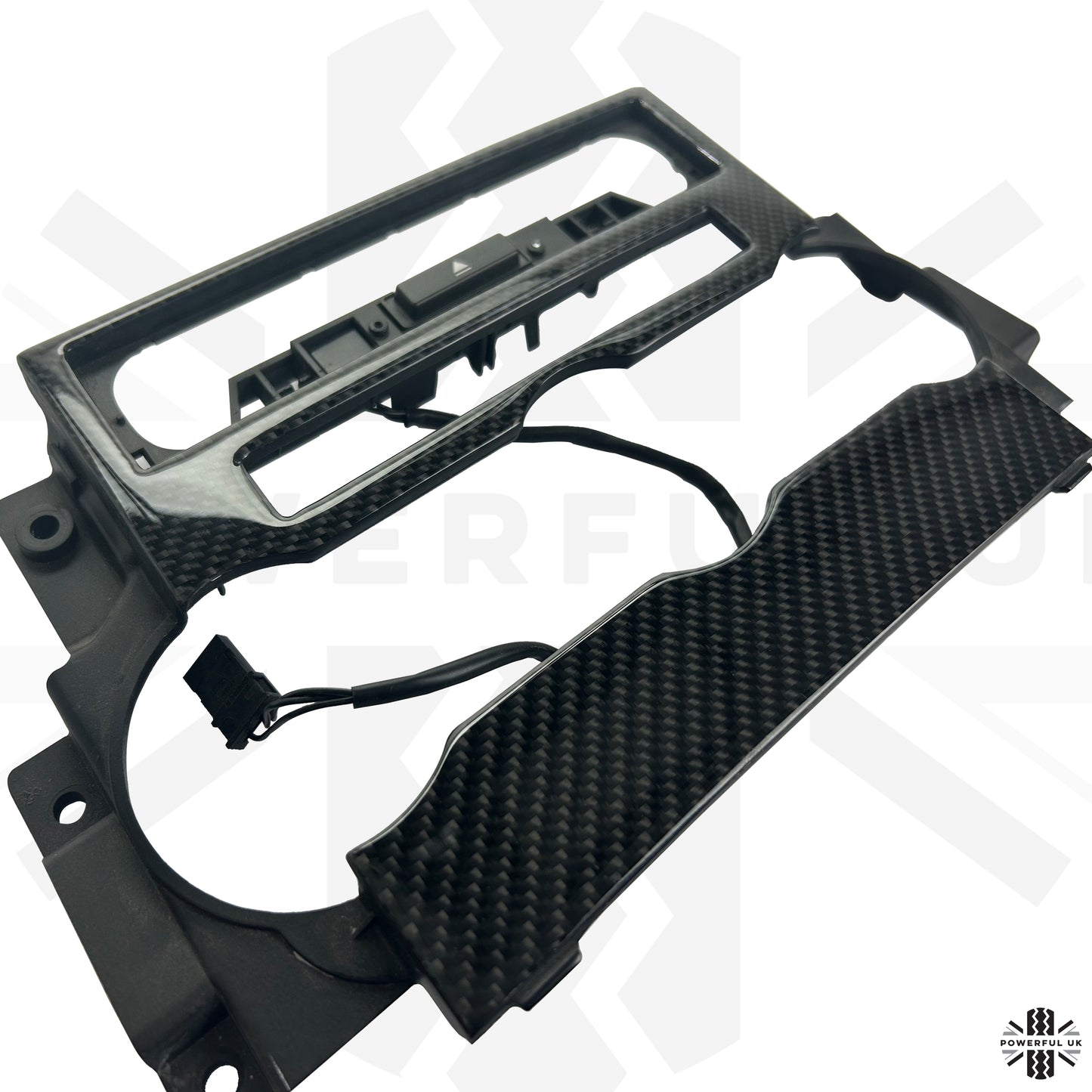 Centre Console Dash Heater Fascia Panel in Carbon Fibre for Range Rover Sport - Late Type