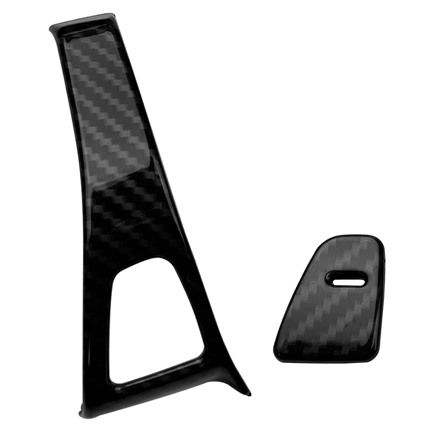 Door Button Surrounds Trim in Carbon Fibre for Tesla Model 3
