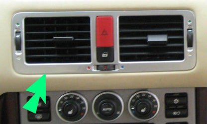 Center Air Vent Fascia Panel - Lined Oak for Range Rover L322