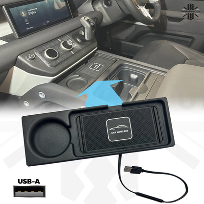 Centre Console Wireless Phone Charging Kit for Land Rover Defender L663 - USB-A