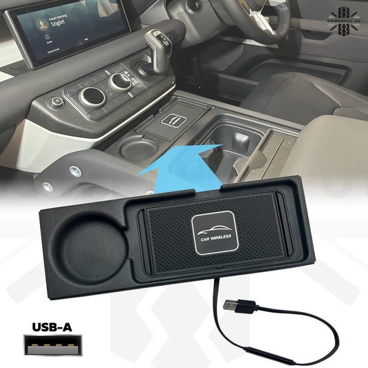 Centre Console Wireless Phone Charging Kit for Land Rover Defender L663 - USB-A
