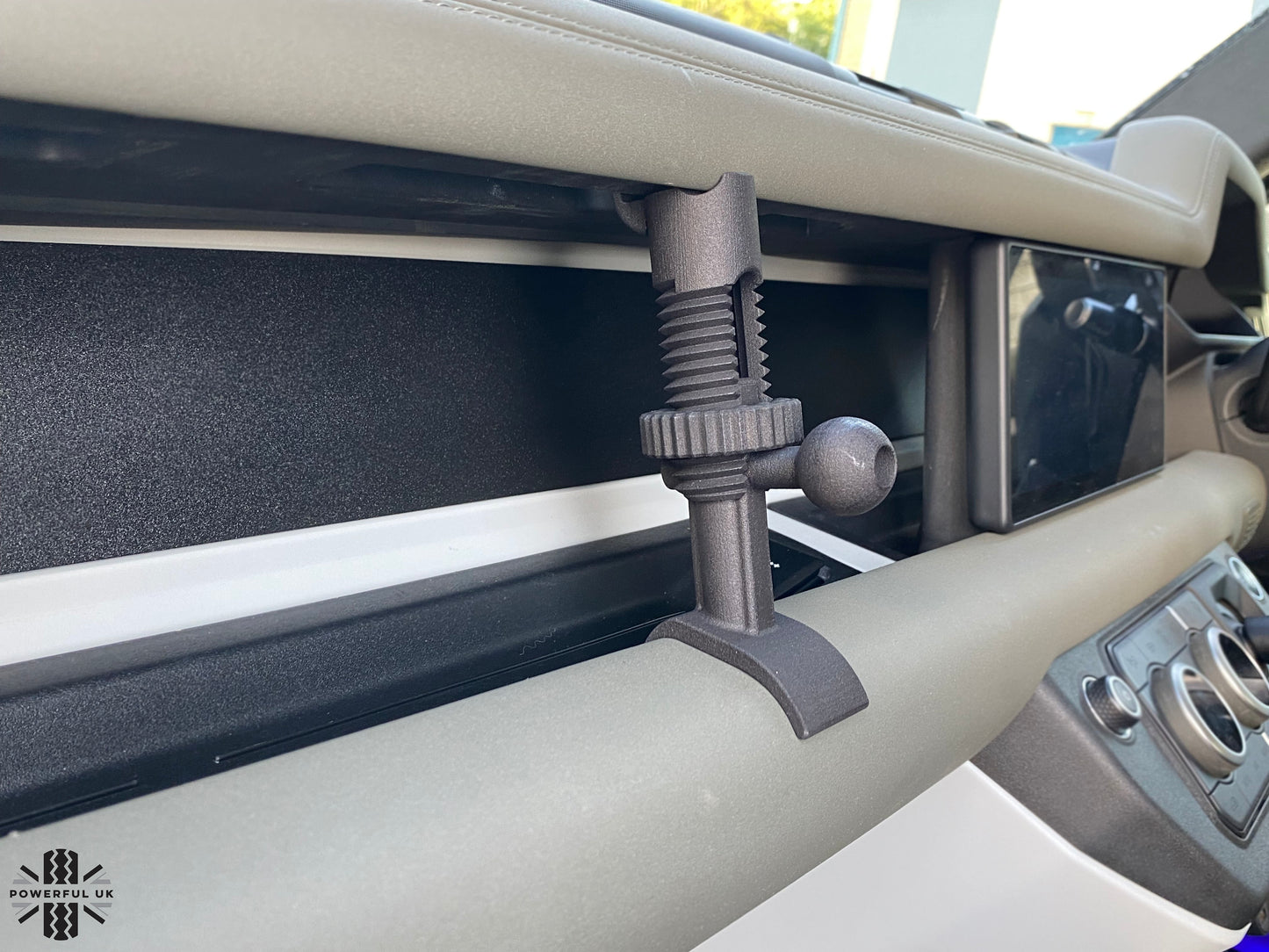 Dash Clamp/Mount System with 1" ball head for Land Rover Defender L663 - Type B
