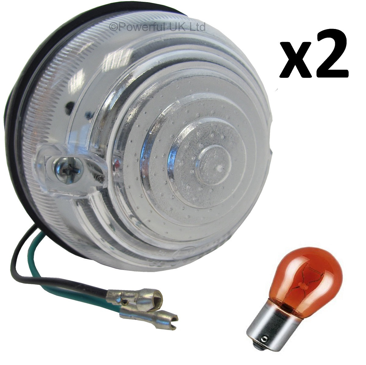 Front Indicator Light Lamp Upgrade Kit for original Land Rover Defende ...