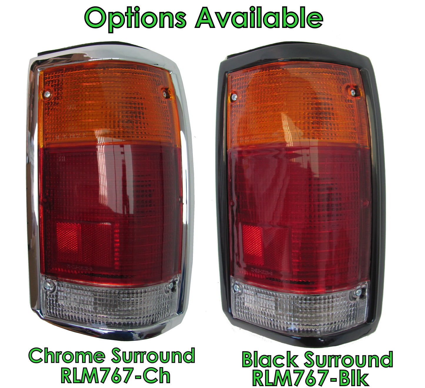 Mazda B2200 Rear Light Assembly - Chrome Surround - RH