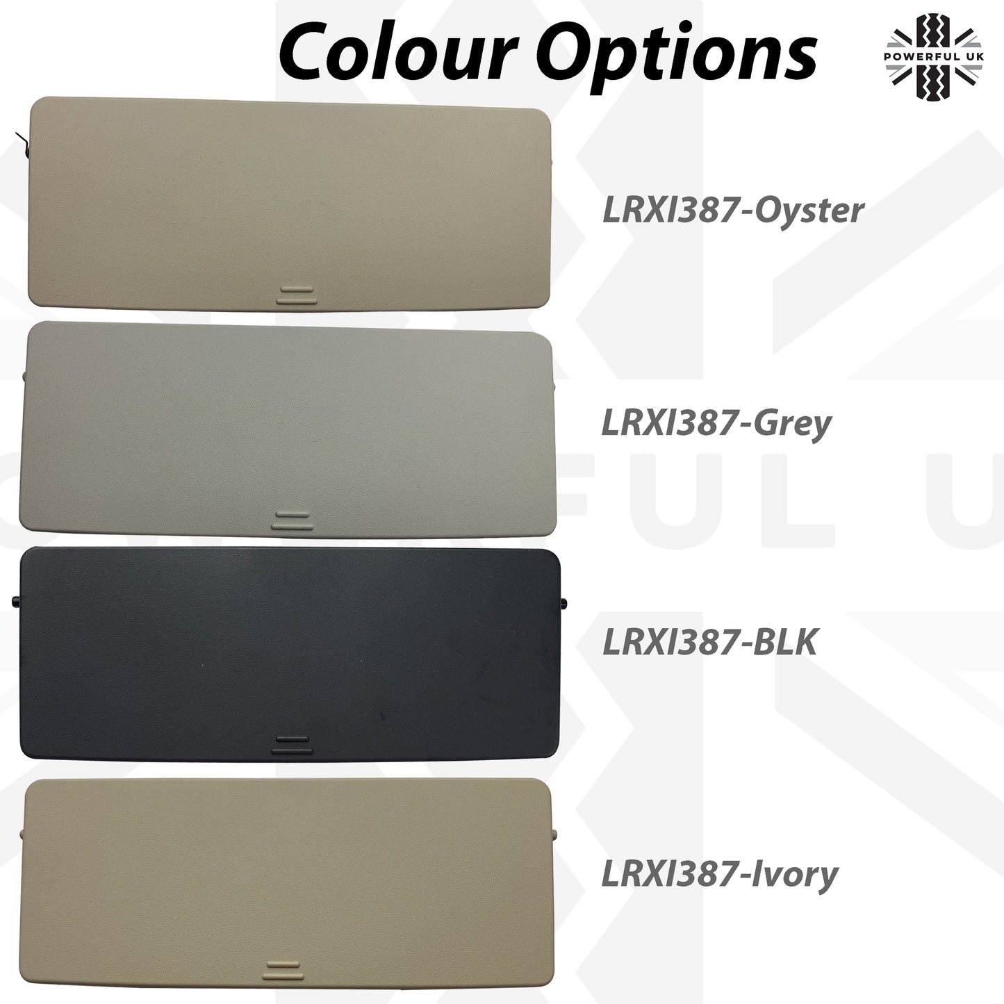 Genuine Sunglasses Holder Upgrade /  Repair kit for Land Rover Discovery 5 - Grey