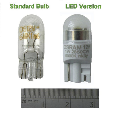 LED Rear Number Plate Light Bulb Upgrade - 2 pcs - White - for Range Rover Sport  L320