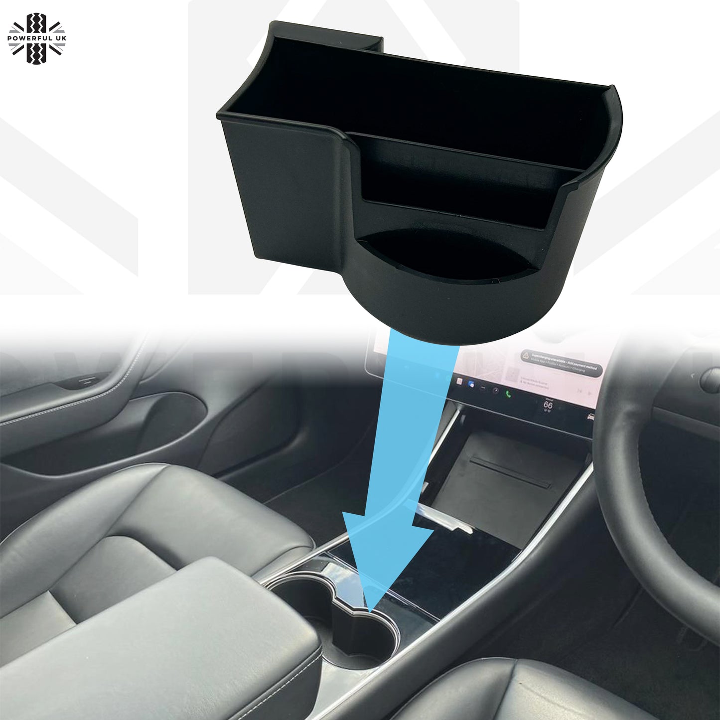 Storage Organiser Cup Holder for Tesla Model 3