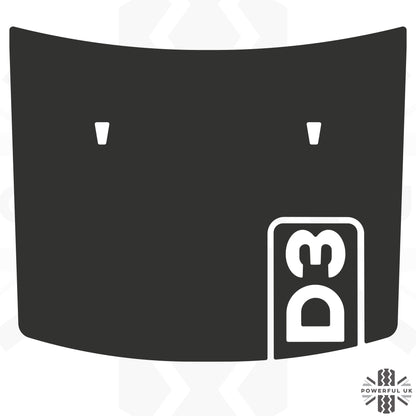 Anti-Reflective Bonnet Graphic - D3 for Land Rover Discovery 3