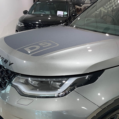 Bonnet Decal with D5 insert - Matt Black for Land Rover Discovery 5