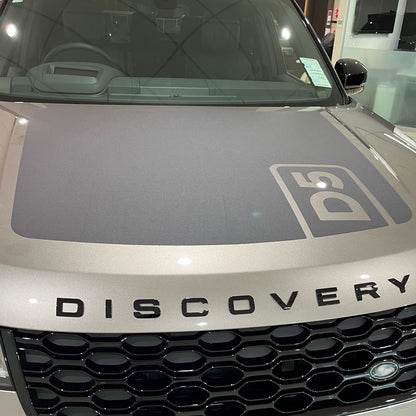 Bonnet Decal with D5 insert - Matt Black for Land Rover Discovery 5