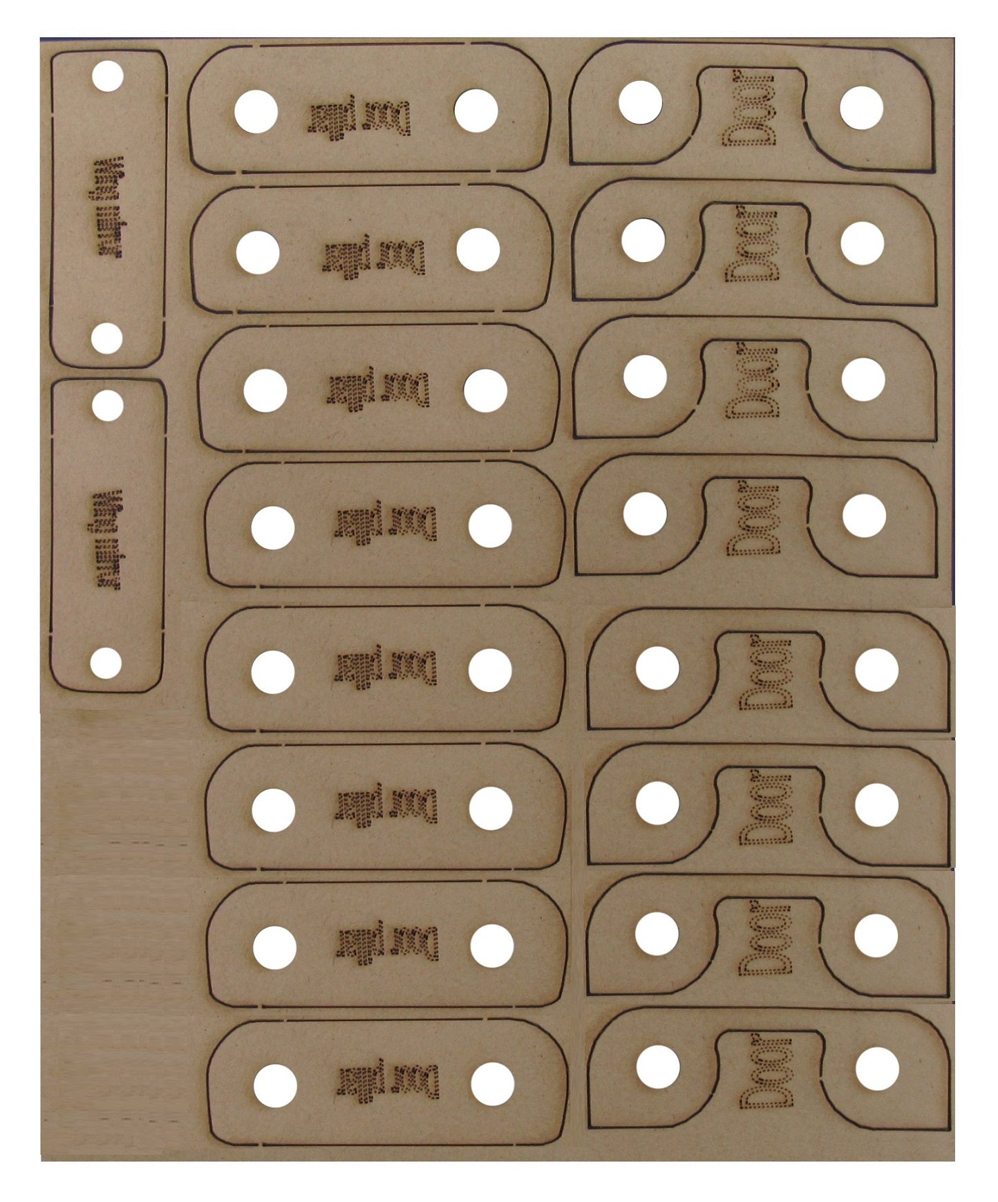 Door Hinge Kit - Brushed Stainless Steel - 4 Door - for Land Rover Defender