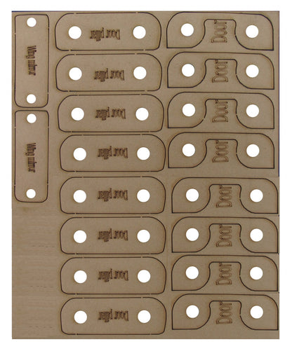 Door Hinge Kit - Brushed Stainless Steel - 4 Door - for Land Rover Defender