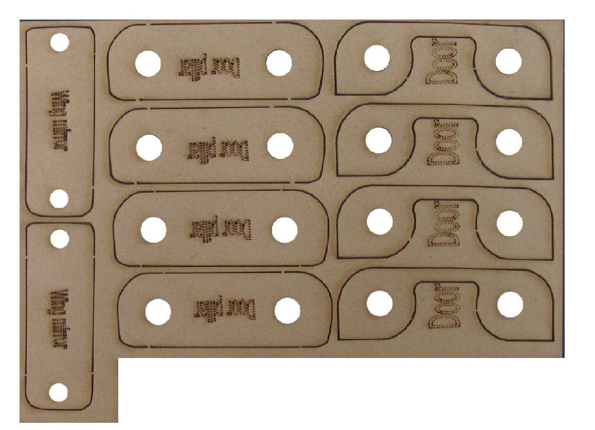 Door Hinge Kit - Polished Stainless Steel - 2 Door - for Land Rover Defender