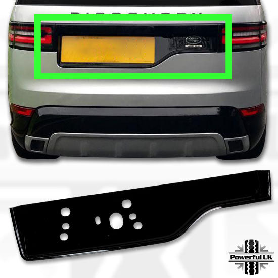 Tailgate Number Plate Moulding in Black for Land Rover Discovery 5 Dynamic