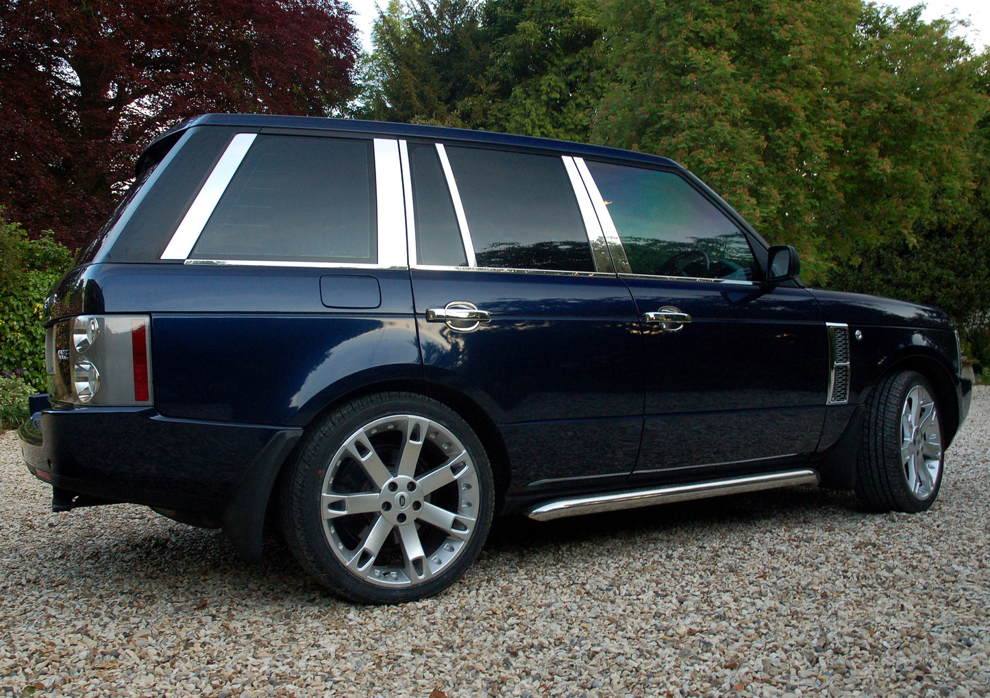 Chrome B Pillar Covers for Range Rover L322 (2002-05)