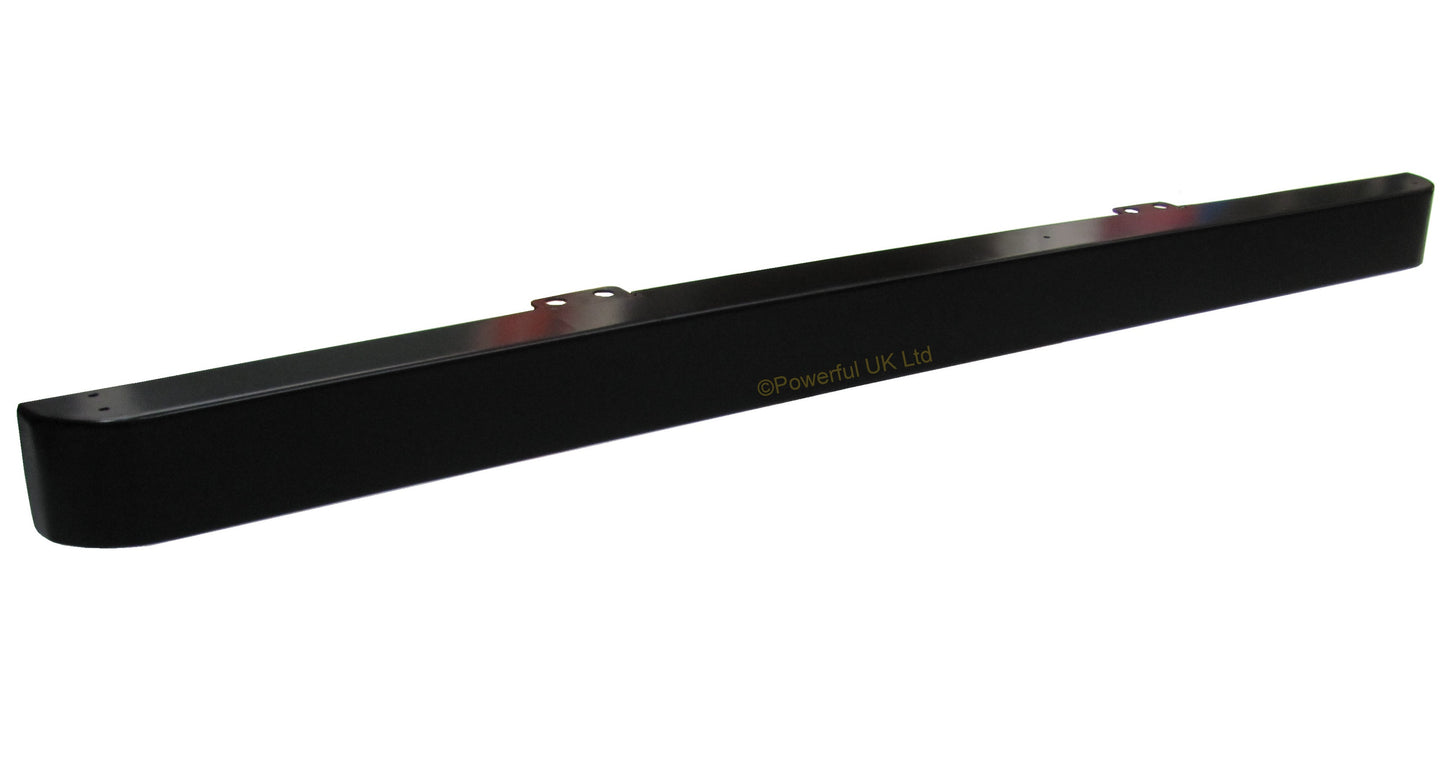 Front Bumper - Black Painted Steel - for Land Rover Defender