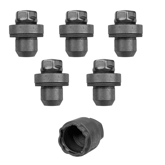 Locking Wheel Nut Key + 5x Locking Nuts Kit for Land Rover Defender L663